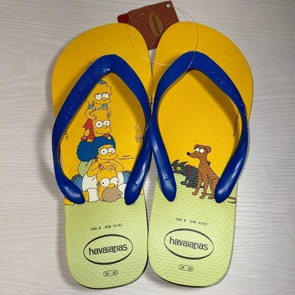Havaianas Simpsons TV Family Pop Art Abstract Cartoon Beach Flip Flop Sandals